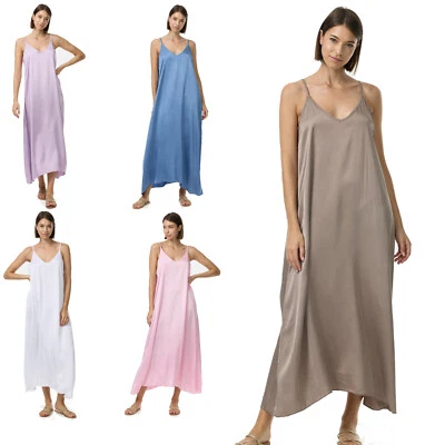 Maxikleid Edles Seiden Kleid Elegant Sexy Satin Seide Maxi Edel PM56 PM SELECTED - Bild 1 von 4