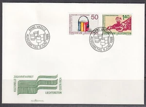 Liechtenstein Scott 886-7 FDC - North & South Campaign - Picture 1 of 1