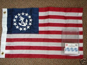 BANDERA DE YATE NAVEGACIÓN BANDERA 20 X 30 DE LUJO COSIDA BANDERA DE YATE DE ESTADOS UNIDOS 32-8130 - Imagen 1 de 1