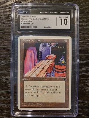  ASHNOD'S ALTAR POP 1🔥 GEM MINT Chronicles CGC 10 Vintage MTG HIGHEST GRADED - Image 1 of 2