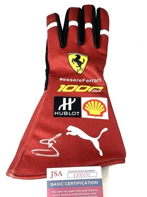 Oliver Bearman Hand Signed Ferrari glove Formula 1 F1 Driver JSA Cert 1 - Image 1 of 3
