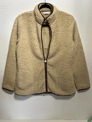 NWOT Sport Savvy Women’s Shearling Look w/ Satin Trim Coat Size XS - Image 1 of 4