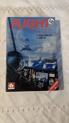 Flight Simulation Games Commodore 64 Sharedata Brand New In Box NOS See Pics  - Image 1 of 4