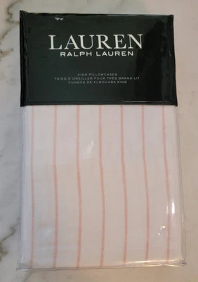 NIP - Set of 2 Lauren Ralph Lauren Pillowcases  - "Spencer" - King Size #1265 - Image 1 of 3