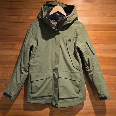 Parka de lluvia Alaska Hardgear AKHG Duluth Trading Stormwall para mujer pequeña verde nueva Foto 1 de 4