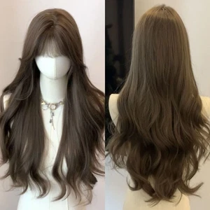 Hairpieces Long Wavy Curly Wig Korean Style Cosplay Lolita Wigs Women - Picture 1 of 15