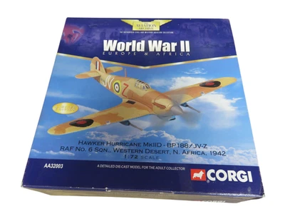 Corgi AA32003 1:72 Diecast Hawker Hurricane MkIID -BP 188/JV-Z RAF - NEW - Image 1 of 4