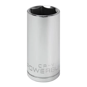 Powerbuilt 3/8 Inch Drive x 7/8 Inch 6 Point Deep Socket - 641208 - Picture 1 of 5