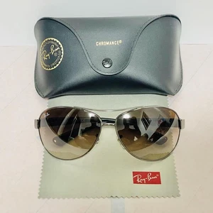 Ray-Ban RB3386 Sunglasses Dark Brown Near Mint - Picture 1 of 14