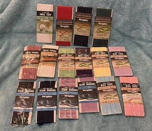 WRIGHTS Mixed Sewing LOT : Maxi Piping, Bias Tape, Seam Binding : Sizes & Colors - Picture 1 of 5