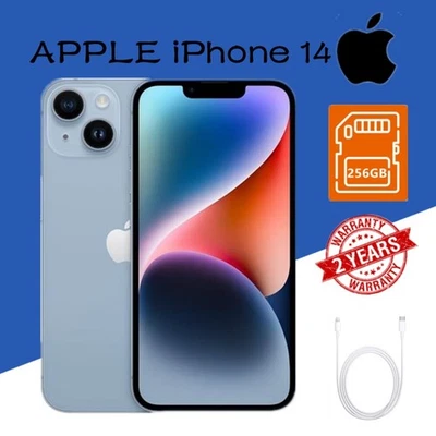 NUOVO Apple iPhone 14 - 256GB - Blu (Sbloccato) ✔️Sigillato Originale Smartphone - Immagine 1 di 4