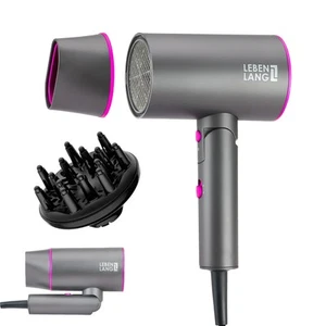Ionic Hair Dryer, 1875W - Foldable, Portable, Compact, Mini, Travel, Diffuser... - Picture 1 of 7