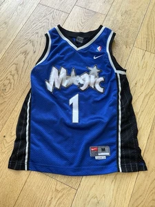 Vintage Nike Tracy Mcgrady Orlando Magic Jersey Blue Youth Size Medium - Picture 1 of 7