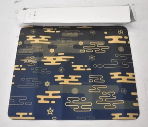 Vaxee PA Mousepad 18.5" x 15.3" Navy Blue/Yellow Non Slip Rubber Rectangular - Afbeelding 1 van 6