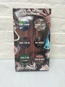 Socks for the great outdoorsman  6 pk  -   Mens Socks size 9-12 - Picture 1 of 1