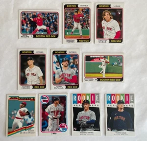 Red Sox 2023 Topps Heritage High Number Master Team Set w/Inserts *10 cards* - Picture 1 of 1