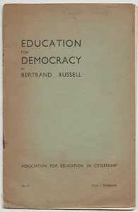 RUSSELL BERTNARD EDUCATION FOR DEMOCRACY, 1937, LONDON, 18 PP - Imagen 1 de 3