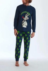 Pigiama lungo a Serafino per Uomo-Broccoliamo - Imagen 1 de 1