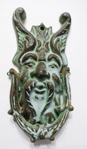 Vintage CELTIC VIKING GOTH ASGARD MYTH VERDIGRIS DOOR KNOCKER Cover