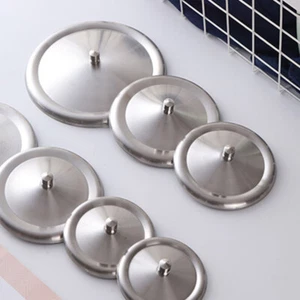 6 Pcs Stainless Steel Cup Cover Ceramic Mug Lid Replacement Reusable Lids - Picture 1 of 12