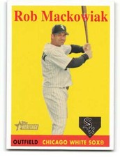 2007 Topps Heritage #11b Rob Mackowiak NM-MT White Sox Team Name Yellow