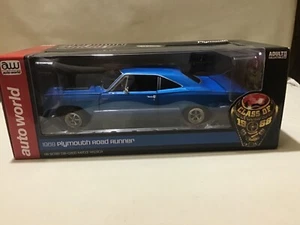 ROAD RUNNER BLUE ERTL/AUTO WORLD 1968 PLYMOUTH AMERICAN MUSCLE 1/18 LOONEY 1125 - Picture 1 of 4