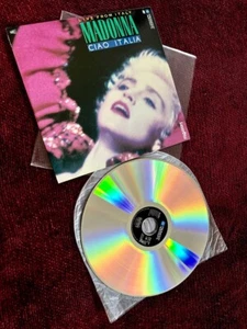 MADONNA MINT WHO'S THAT GIRL WORLD TOUR LASERDISC BIG RECORD & LP SLEEVE ITALY - Picture 1 of 9