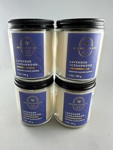Lot Of 4 Bath & Body Works LAVENDER + CEDARWOOD 7oz 1-Wick Scented Candles - Picture 1 of 4