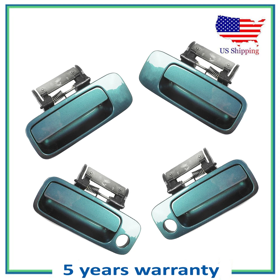 Set of 4PCS Outside Door Handle For 00 01-04 Toyota Avalon 6S7 Aspen Green Pearl - Image 1 of 4