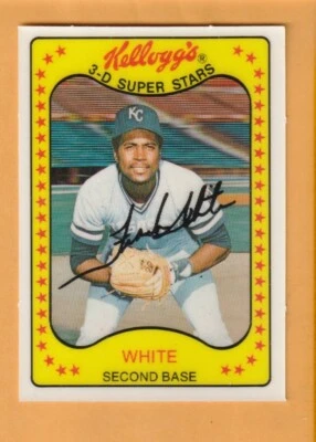 Frank White Kansas City Royals 1981 Kellogg's #34 - Image 1 of 2