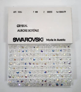 Factory Pack Swarovski Crystal Clear AB 7mm Geometric Cut 5004 Beads; 288pc - Picture 1 of 3