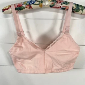 Natori Womens Bliss Maternity Nursing Bra 32G NWT Pink Wireless Comfy Everyday - Picture 1 of 14