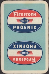 Spielkarten Einzelkarte alt FIRESTONE PHOENIX Reifen Autoreifen Reifen Werbung - Bild 1 von 3