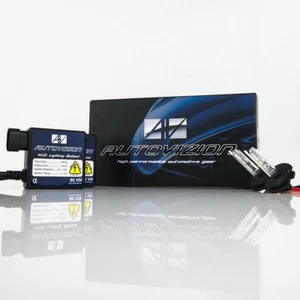 Autovizion 35Watt Super Compact H7 10000K Brilliant Blue HID Xenon Kit Low Beam - Picture 1 of 12
