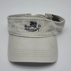 Forest Creek Golf Club Visor Hat Cap Strap Back Adjustable Beige One Size - Picture 1 of 7