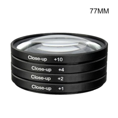 4 Pieces/set Macro Close Up Lens Filter +1+2 +4+10 Filter Kit 49-82mm Avaliable - Image 1 of 4