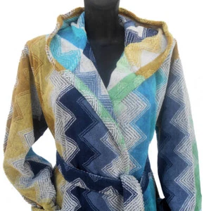 MISSONI HOME ACCAPPATOIO CAPPUCCIO TASCHE COTONE SELMA 170 LARGE - Foto 1 di 4