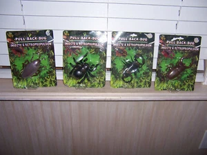 4 insectos Greenbrier International Pull Back nuevos en paquetes dañados conjunto completo - Imagen 1 de 10