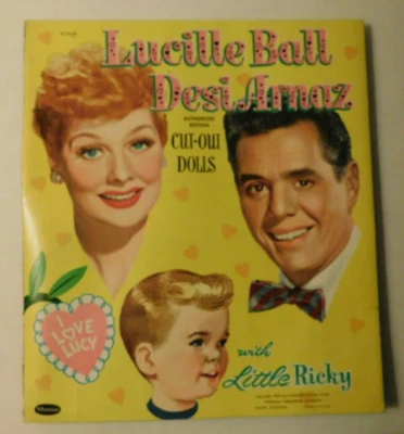 Original 1953 Whitman Lucille Ball Desi Arnaz Little Ricky. Cut-out Paper Dolls - Image 1 of 4