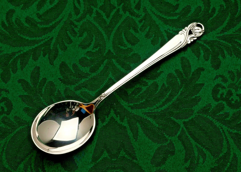 Spring Glory от International кремовая/круглая суповая ложка из чистого серебра 6,5 дюйма - Изображение 1 из 1