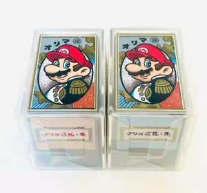 Nintendo Mario Hanafuda Japanische Spielkarten Schwarz & Rot 2er Set 2015 NEU - Bild 1 von 15
