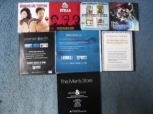 Acht zufällige Vorschau-Screener/Promo-DVDs Posten, Sammlerstücke + kostenloser Versand - Bild 1 von 11