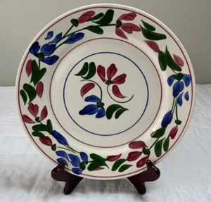 Vintage Large Dinner Plate, Flower & Leaf Design, Blue Ridge Southern Potteries - Picture 1 of 12