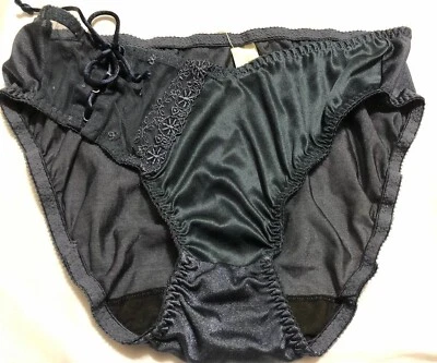 维多利亚的秘密美国比基尼内裤缎面尼龙湿面复古第二皮肤美国 — 第 1/4 张图片