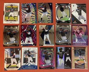 Cristian Pache Baseball Card Lot (24) 19 Rookies. Parallels & Base. - Picture 1 of 2