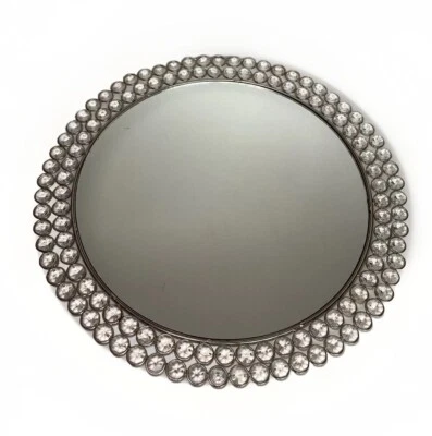 Z Gallerie Bling mantel individual espejado cargador placa vela tocador bandeja cuentas de cristal Foto 1 de 4