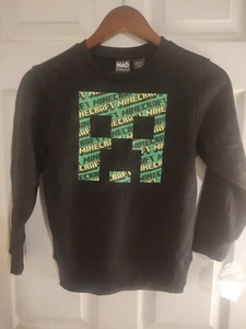 MINECRAFT Video Game Shirt Child's small LS Unisex Black Knit pullover NEW  - Picture 1 of 7
