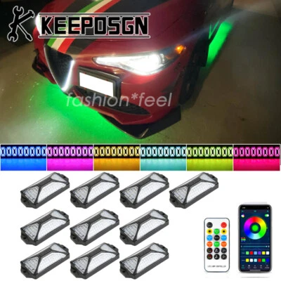 Kit de luces de roca LED de neón para Alfa Romeo RGB luz de carrocería resplandor freno Foto 1 de 4
