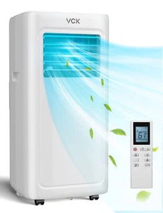 VCK Portable Air Conditioner 350-Sq.ft 8000 BTU AC Unit Quiet Remote 24H Timer - Picture 1 of 10