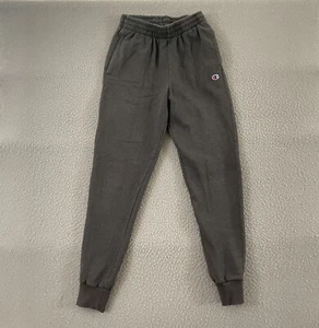 Champion Joggers Mens Small Gray With Logo Cuffed Solid Cotton Polyester - Picture 1 of 10